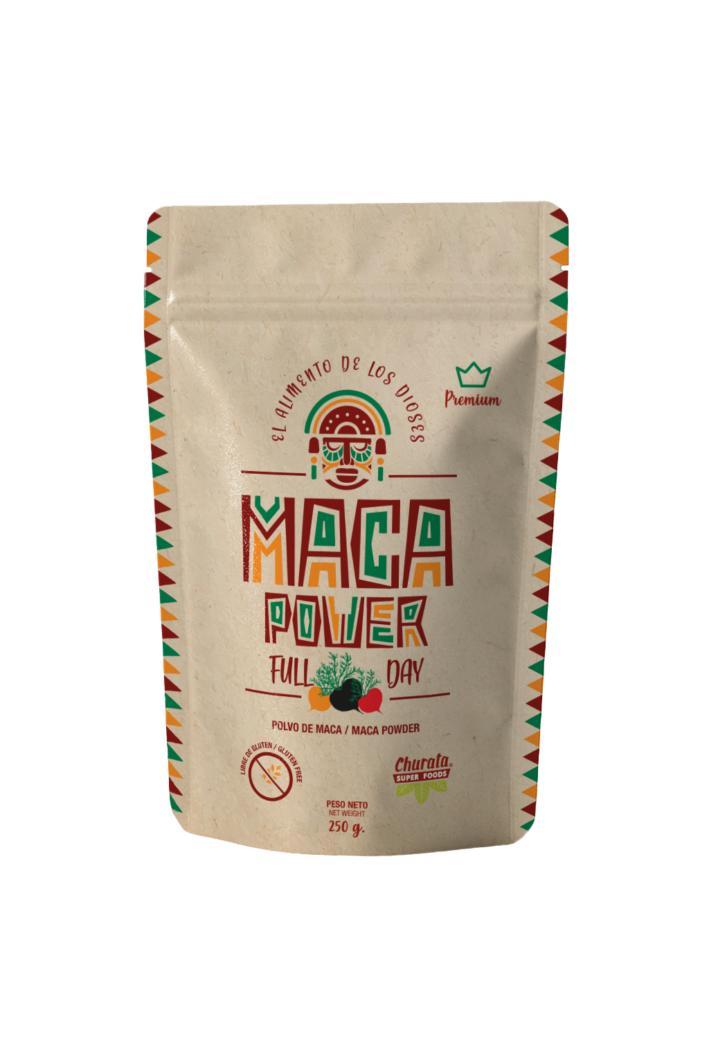 Imagen de presentación de maca premium (mix de maca amarilla, roja y negra)